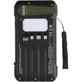 Batterie de secours Soldy solaire à dynamo en plastique recyclé RCS de 10 000 mAh 
