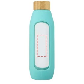 Bouteille Tidan de 600 ml en verre borosilicate avec grip en silicone 