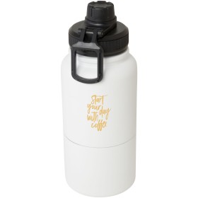 Bouteille de sport Dupeca de 840 ml avec isolation en acier inoxydable certifiée RCS 