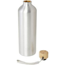 Bouteille d'eau Malpeza de 1 000 ml en aluminium recyclé certifié RCS 