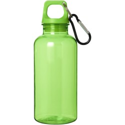 Bouteille d'eau Oregon de 400 ml en plastique recyclé avec mousqueton 