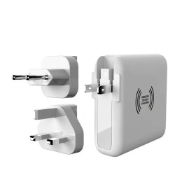 Chargeur De Voyage Universel 3 En 1 Prise Eu/Uk/Us