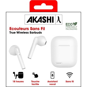 Ecouteurs Sans Fil Bluetooth Blanc