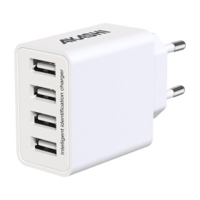 Turbo Chargeur Secteur 4 Usb 5A - Blanc