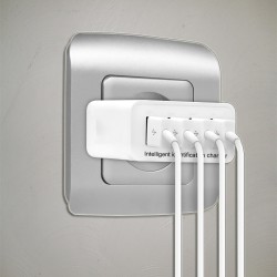 Turbo Chargeur Secteur 4 Usb 5A - Blanc