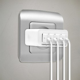 Turbo Chargeur Secteur 4 Usb 5A - Blanc