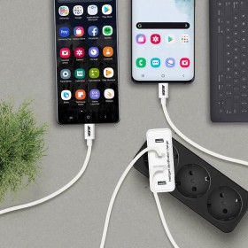 Turbo Chargeur Secteur 4 Usb 5A - Blanc