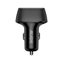 Turbo Chargeur Allume-Cigare 37W Usb-C + 2X Usb-A 3.4A
