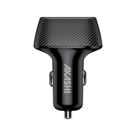 Turbo Chargeur Allume-Cigare 37W Usb-C + 2X Usb-A 3.4A