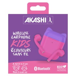 Ecouteurs Kids Sans Fil Bluetooth Rose Et Violet