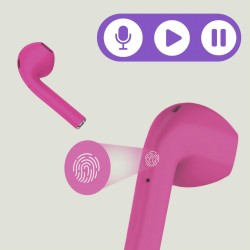 Ecouteurs Kids Sans Fil Bluetooth Rose Et Violet