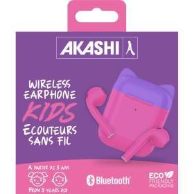 Ecouteurs Kids Sans Fil Bluetooth Rose Et Violet