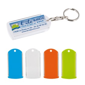 Porte-Cles Porte Etiquette Avec Mousqueton 