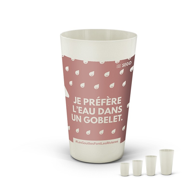 Gobelet Reutilisable En Biocomposite 60 Cl Ras Bord 