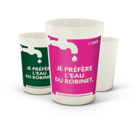 Gobelet Reutilisable  En Biocomposite 22 Cl Ras Bord 