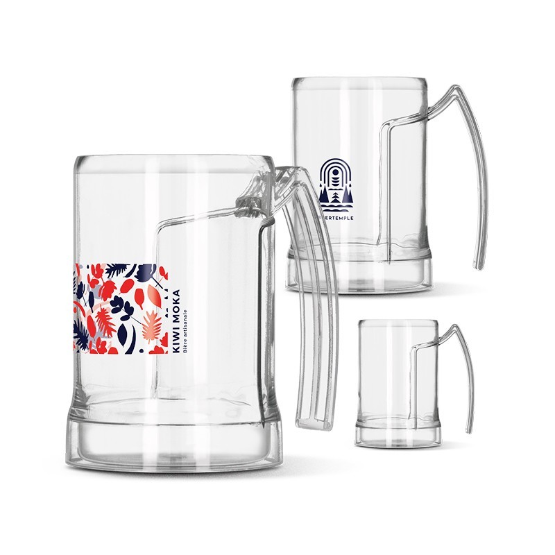 Mug Chope De Biere Plastique (Tritan) 50 Cl Ras Bord 