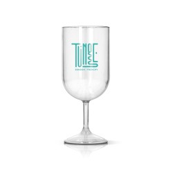 Verre A Pied En Plastique Reutilisable Tritan 18 Cl Ras Bord 