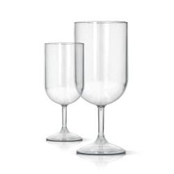 Verre A Pied En Plastique Reutilisable Tritan 18 Cl Ras Bord 