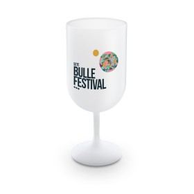 Verre A Pied En Plastique Reutilisable Pp 18 Cl Ras Bord 