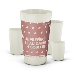 Gobelet Reutilisable En Biocomposite 60 Cl Ras Bord 