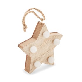 Étoile en bois avec lumières Lalie 