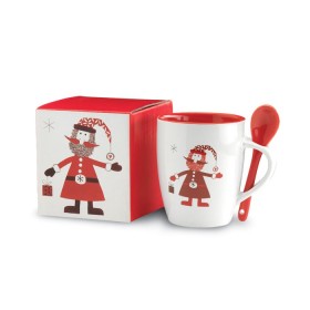 Mug avec petite cuillère 250ml ClausCouleur:Multicolore
