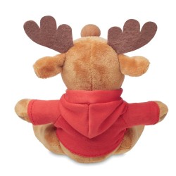 Renne en peluche avec capuche Rudolph 