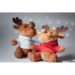 Renne en peluche avec capuche Rudolph 