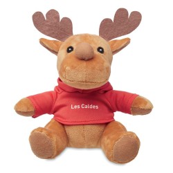 Renne en peluche avec capuche Rudolph 
