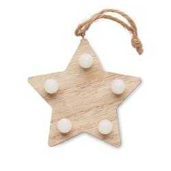 Étoile en bois avec lumières Lalie 