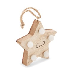 Étoile en bois avec lumières Lalie 