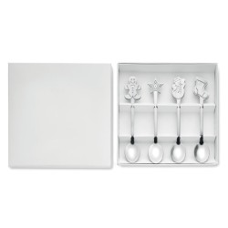 Set  4 cuillères à thé de Noël Chip Set 