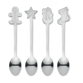 Set  4 cuillères à thé de Noël Chip Set 