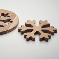 2 dessous de plat en d'acacia Scaglia 