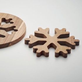 2 dessous de plat en d'acacia Scaglia 