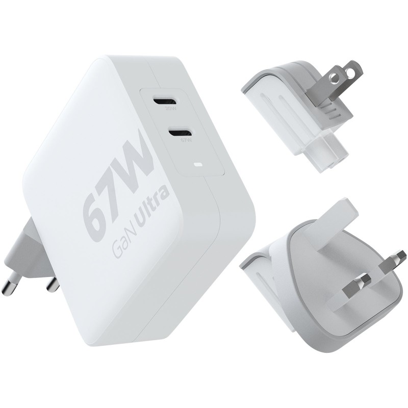 Chargeur de voyage Xtorm XVC2067 GaN Ultra de 67 W avec câble USB-C PD de 100 W 
