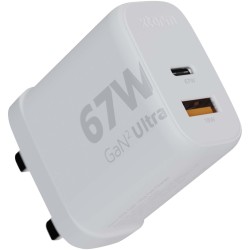 Chargeur mural Xtorm XEC067G GaN² Ultra de 67 W - Prise britannique 