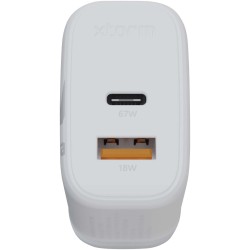 Chargeur mural Xtorm XEC067G GaN² Ultra de 67 W - Prise britannique 