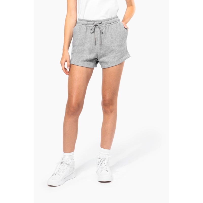 Short écoresponsable molleton non gratté femme 
