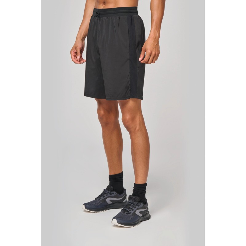 Short écoresponsable 2 en 1 avec sous short intégré homme 