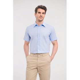 Chemise oxford cintrée manches courtes homme 