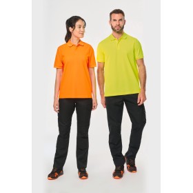 Polo unisexe écoresponsable coton/polyester  