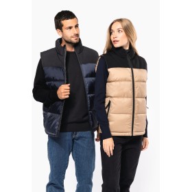 Bodywarmer matelassé bi-ton unisexe 