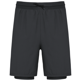 Short écoresponsable 2 en 1 avec sous short intégré homme 