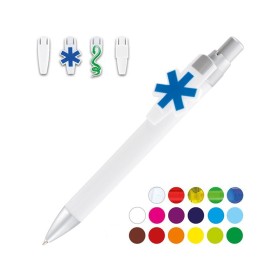 Stylo Bille Noire Corps Et Clip Plastique 