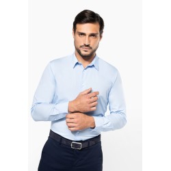 Chemise popeline manches longues homme 