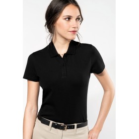 Polo Supima manches courtes femme 