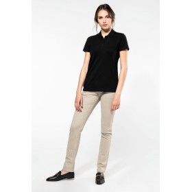 Polo Supima manches courtes femme 