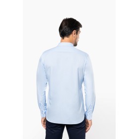 Chemise popeline manches longues homme 