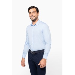 Chemise popeline manches longues homme 